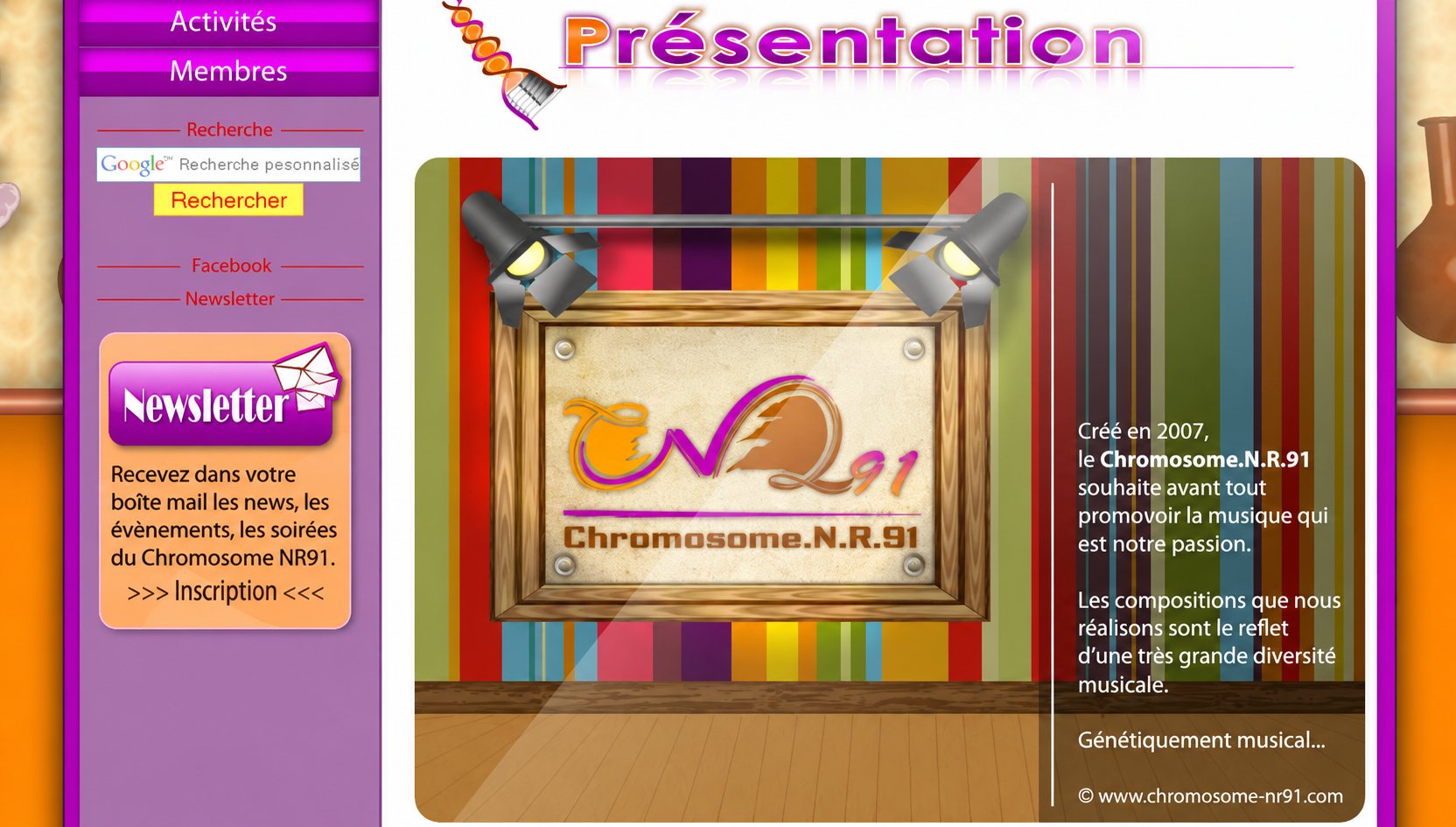 Chromosome.N.R.91 : capture du site, vue 2