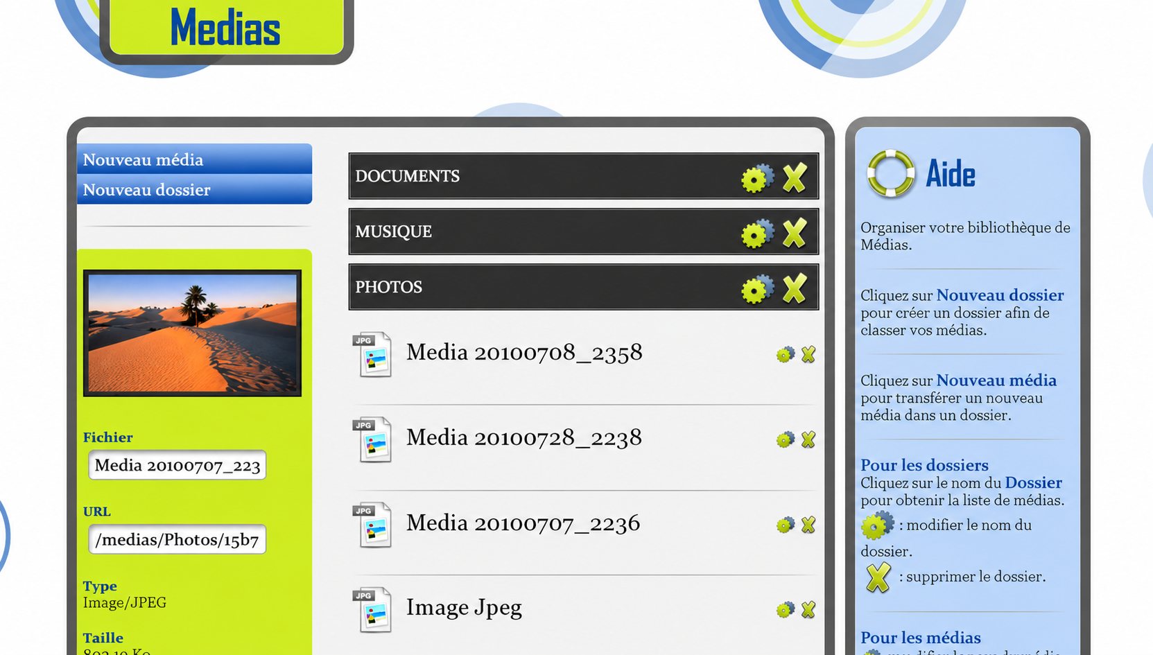 CMS Synoptic Productions : capture du site, vue 4