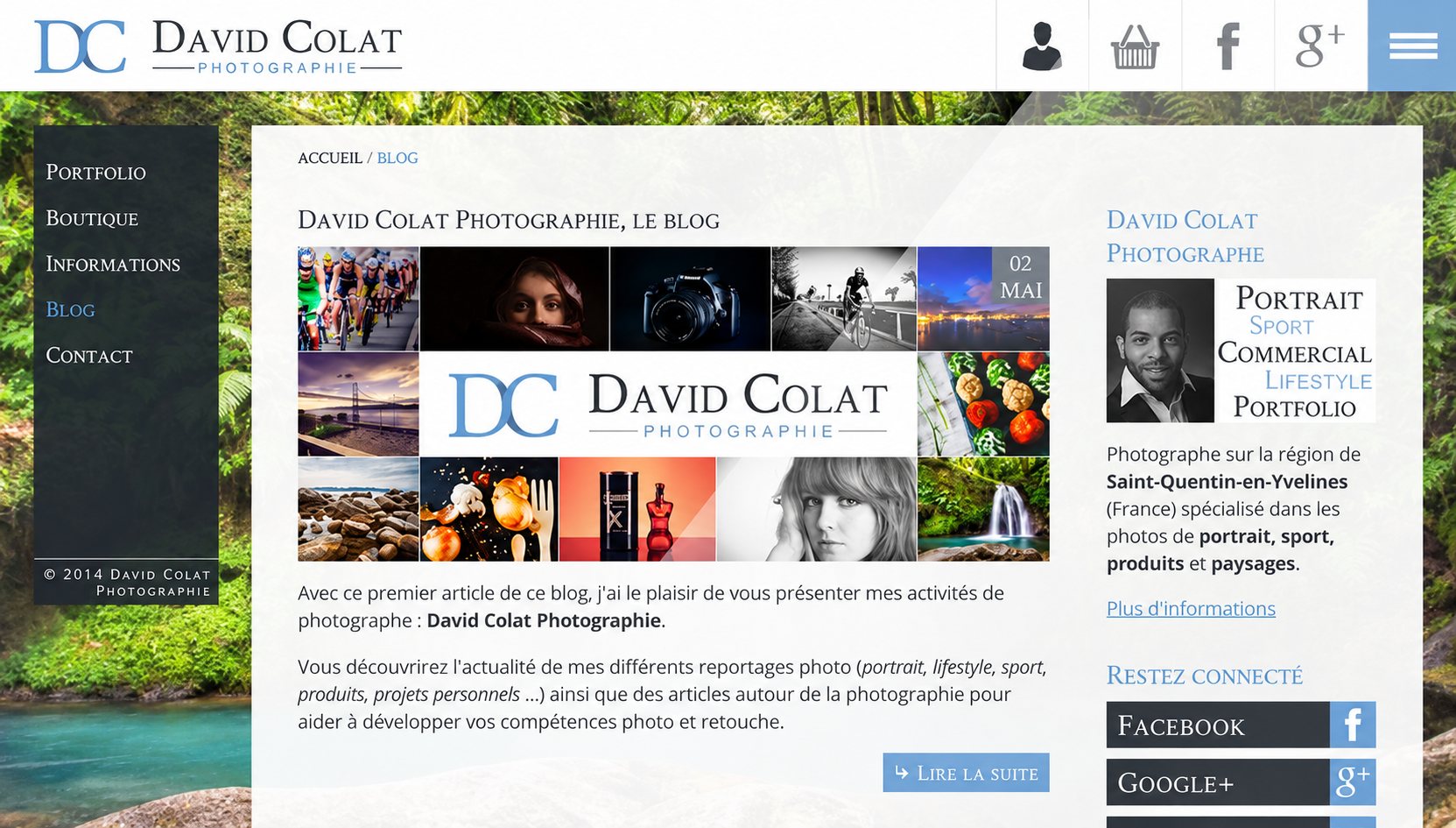 David Colat Photographie : capture du site, vue 4